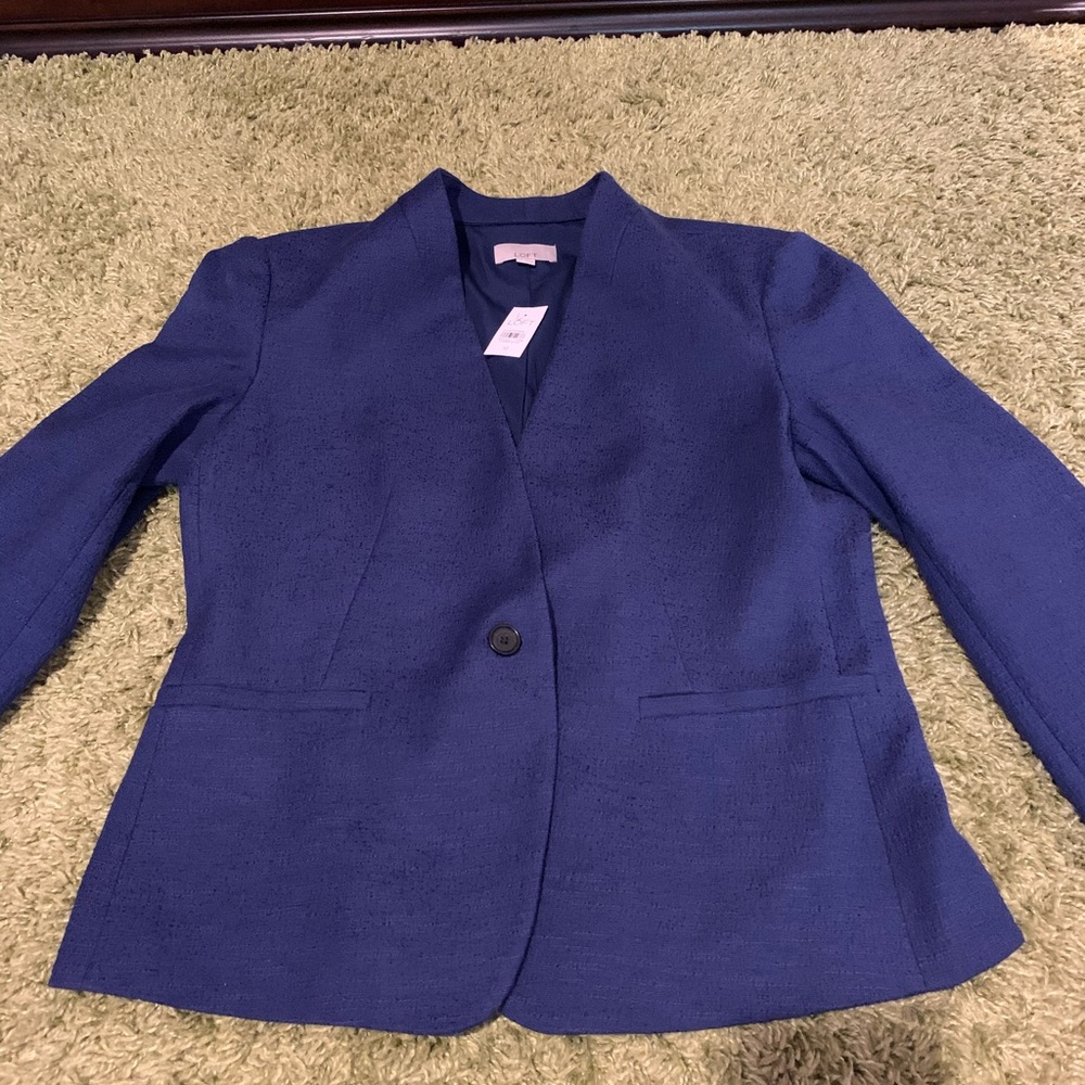 Loft blue blazer sized 10 BNWT